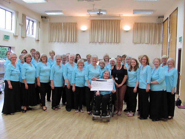 Summer Concert - Presentation of Cheque to Step by Step